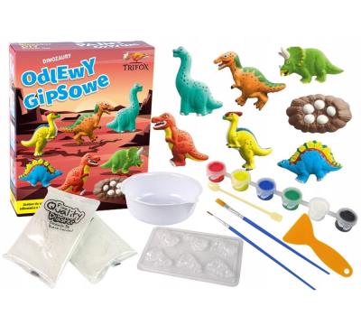 Opakowanie Dinozaury zestaw do odlewania z gipsu