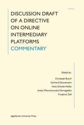 Okładka książki Discussion Draft of a Directive on Online...