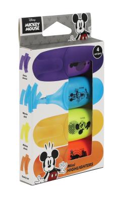 Opakowanie DISNEY FASHION - ZAKREŚLACZE MINI 4 SZT. MIX /MICKEY MOUSE /12/