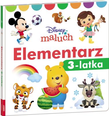 Okładka książki Disney maluch Elementarz 3-latka HOPE-9208