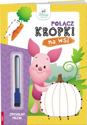 Okładka książki Disney maluch Połącz kropki Na wsi PKM-9201