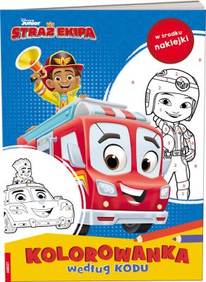 Okładka książki Disney. Straż Ekipa. Kolorowanka według kodu