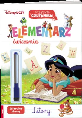 Okładka książki Disney uczy mix Elementarz ćwiczenia Litery USL-9303