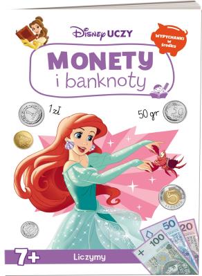 Okładka książki Disney Uczy. Monety i banknoty. Disney Księżniczka