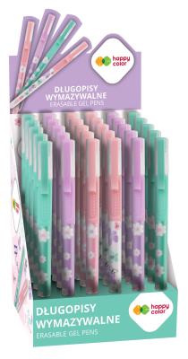 Opakowanie Display Długopis wymazywalny Pearl Flower 0,5 mm niebieski Happy Color 36 szt.