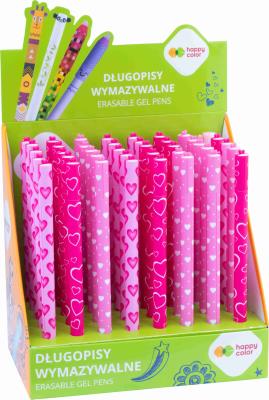 Display Długopis wymazywalny Pink Love 0,5 mm niebieski Happy Color 40 szt.. Wydawca: HAPPY COLOR. SmakLiter.pl Opakowanie Display Długopis wymazywalny Pink Love 0,5 mm niebieski Happy Color 40 szt.