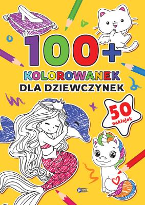 Okładka książki Dla dziewczynek. 100+ kolorowanek