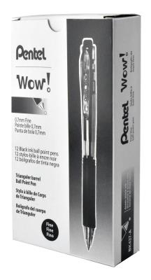 Opakowanie Długopis 0,7 mm BK437, czarny x 12