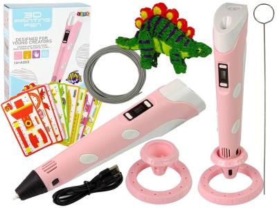 Opakowanie Długopis 3D różowy drukarka pen wkłady szablony