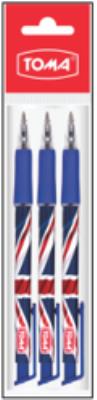 Długopis automatyczny Great Britain Medium niebieski 3 szt.. Wydawca: TOMA. SmakLiter.pl Opakowanie Długopis automatyczny Great Britain Medium niebieski 3 szt.