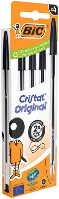 Długopis Cristal Original BIC czarny pouch 4 szt.. Wydawca: Bic. SmakLiter.pl Opakowanie Długopis Cristal Original BIC czarny pouch 4 szt.
