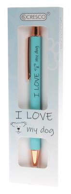 Długopis I Love My Dog w etui. Wydawca: CRESCO. SmakLiter.pl Opakowanie Długopis I Love My Dog w etui