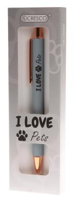 Długopis I Love Pets w etui. Wydawca: CRESCO. SmakLiter.pl Opakowanie Długopis I Love Pets w etui