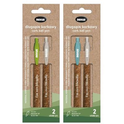 Opakowanie Długopis korkowy 2szt mix