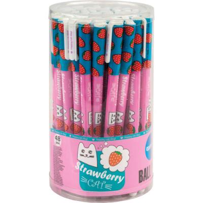 Opakowanie Długopis kulkowy strawberry cat - niebieski