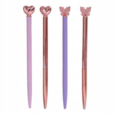 Opakowanie Długopis metalowy Motyl Serce (12szt)