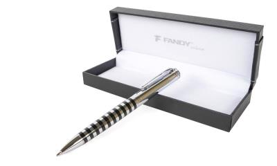 Opakowanie Długopis metalowy + wkłady Crater srebrny