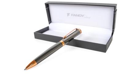 Opakowanie Długopis metalowy + wkłady Crater szary