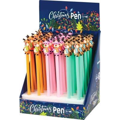 Okładka książki Długopis Renifer 0,7mm niebieski (36szt)