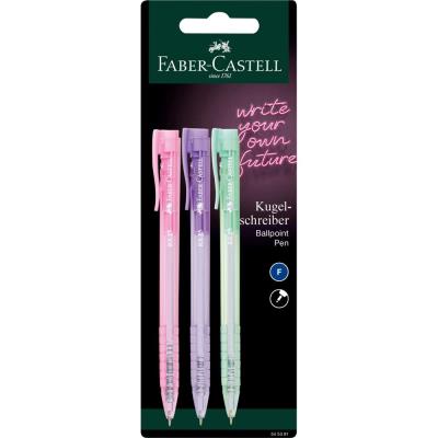 Opakowanie Długopis rx5 0,5mm niebieski blister 3 szt. Faber-castell