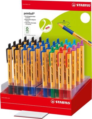 Okładka książki Długopis Stabilo Pointball display M 32szt