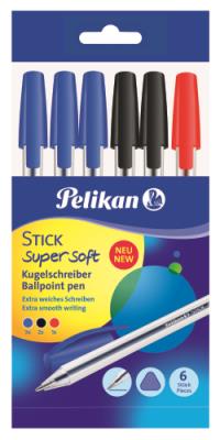 Długopis stick super soft Pelikan 6 szt.. Wydawca: Pelikan. SmakLiter.pl Opakowanie Długopis stick super soft Pelikan 6 szt.