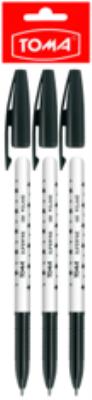 Długopis Superfine czarny 3 szt.. Wydawca: TOMA. SmakLiter.pl Opakowanie Długopis Superfine czarny 3 szt.