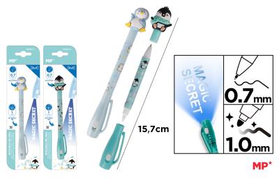 Opakowanie Długopis szpiegowski UV 0.7/1.0mm Zwierzątka MIX