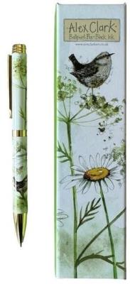 Opakowanie Długopis w pudełku Strzyżyk i stokrotki