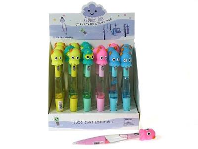 Opakowanie Długopis wielokolorowy ośmiornica świecąca (24szt)