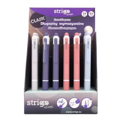 Opakowanie Długopis wymazyw. Classic (24szt) niebieski STRIGO