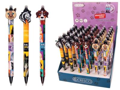 Długopis wymazywalny Animals (36szt). Wydawca: CRESCO. SmakLiter.pl Opakowanie Długopis wymazywalny Animals (36szt)