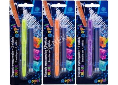 Opakowanie Długopis wymazywalny ASTRAPEN OOPS! Colour + 2 wkłady niebieskie blister