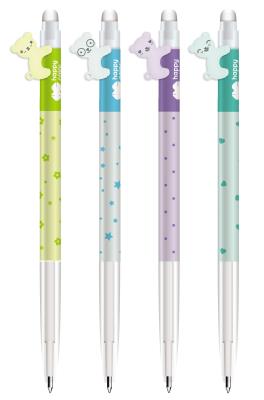 Opakowanie Długopis wymazywalny Hello Bears automatyczny 0.5mm niebieski Happy Color paczka 12 szt.