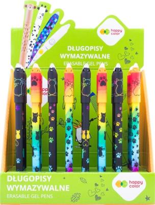 Długopis wymazywalny Miaow niebieski (40szt) HAPPY. Wydawca: GDD. SmakLiter.pl Opakowanie Długopis wymazywalny Miaow niebieski (40szt) HAPPY