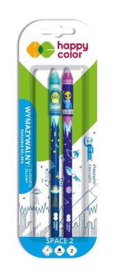 Opakowanie Długopis wymazywalny Space 2 0,5mm 2szt niebieski