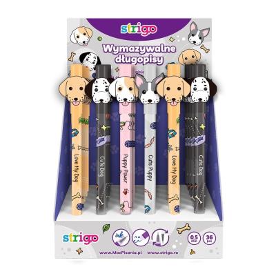 Opakowanie Długopis wymazywalny ze skuwką Pieski (36szt)
