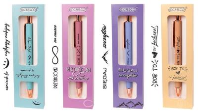 Opakowanie Długopis z nadrukiem Motto - Ona w etui GB mix