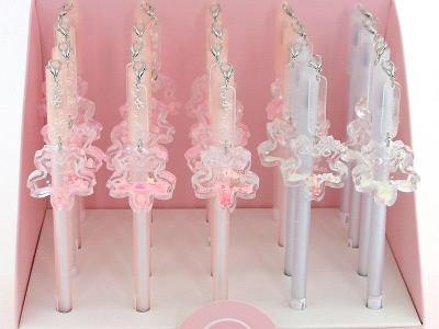 Opakowanie Długopis z zawieszką kwiatek z brokatem (20szt)