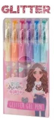 Opakowanie Długopis żelowy brokatowy 6 kolorów