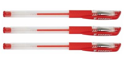 Opakowanie Długopis żelowy Fandy czerwony (12szt)