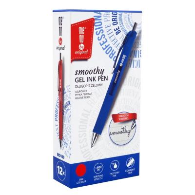 Długopis żelowy Smoothy czerwony (12szt) MemoBe. Wydawca: MemoBe. SmakLiter.pl Opakowanie Długopis żelowy Smoothy czerwony (12szt) MemoBe