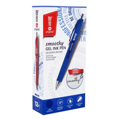 Długopis żelowy Smoothy niebieski (12szt) MemoBe. Wydawca: MemoBe. SmakLiter.pl Opakowanie Długopis żelowy Smoothy niebieski (12szt) MemoBe
