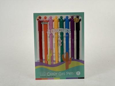 Opakowanie Długopisy żelowe 8szt kolorowe