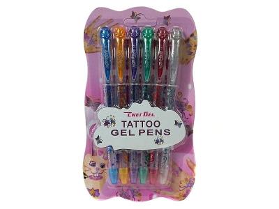 Opakowanie Długopisy żelowe do tatuażu 6 kolorów