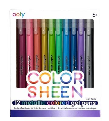 Opakowanie Długopisy żelowe metaliczne Color Sheen 12szt