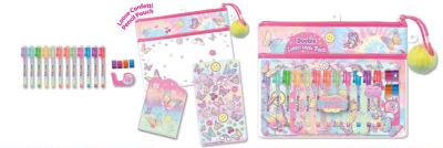 Opakowanie Długopisy żelowe w saszetce Motylki 12 kolorów