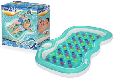 Opakowanie Dmuchany materac dwuosobowy niebieski 216x178cm