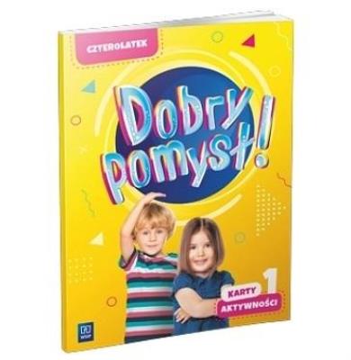 Okładka książki Dobry pomysł! Czterolatek. Karty aktywności cz.1