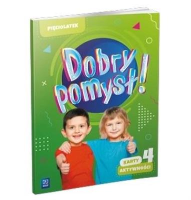 Okładka książki Dobry pomysł! Pięciolatek. Karty aktywności cz.4